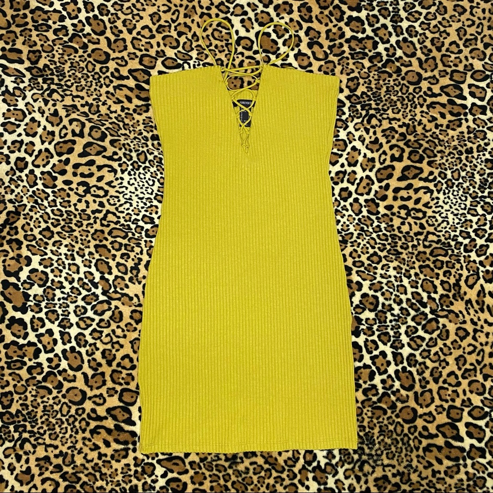 Forever 21 Lace Up Mini Dress
